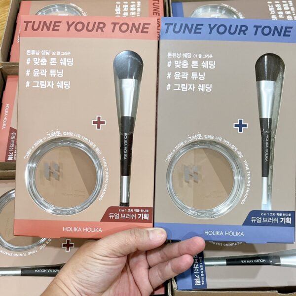 Set Phấn Tạo Khối HOLIKA HOLIKA Tune Your Tone Kèm Cọ 2in1 - Ảnh 3
