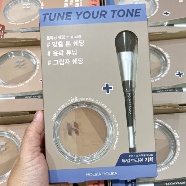 Set Phấn Tạo Khối HOLIKA HOLIKA Tune Your Tone Kèm Cọ 2in1 - Ảnh 4