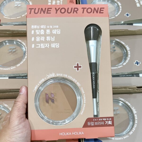 Set Phấn Tạo Khối HOLIKA HOLIKA Tune Your Tone Kèm Cọ 2in1 - Ảnh 5